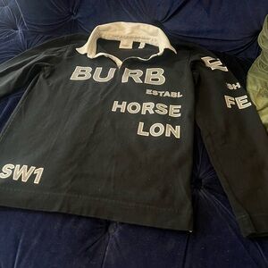 Long sleeve kids Burberry polo shirt